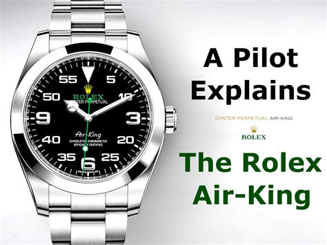 rolex air king pilot watch